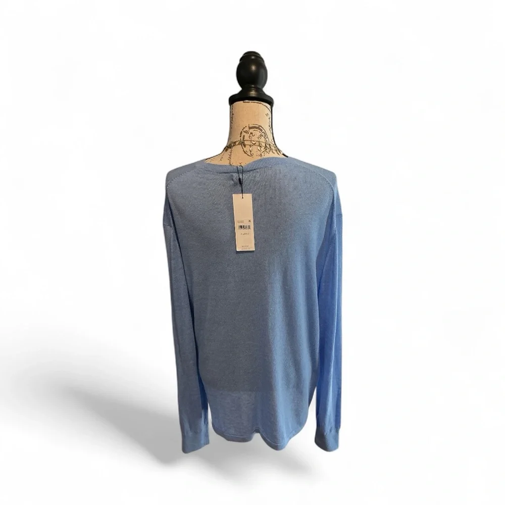 NWT Calvin Klein Light Blue Women's Crew Neck Sweater - Picture 7 of 7